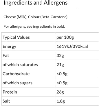 Red Leicester Cheese 1KG Block – British