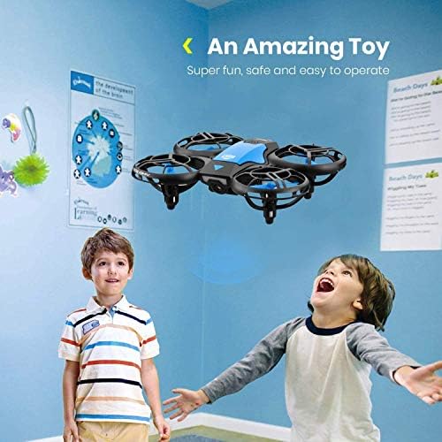 4DRC Mini Drone for Kids Hand Operated RC Quadcopter with 3 Batteries Longer Flight Time, Altitude Hold, Headless Mode, Throwing GO, 3D Flip and 3 Speed Modes Aeroplane for Beginners