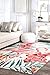 nuLOOM Oasis Floral Flamingo Indoor/Outdoor Area Rug, 6' Square, Multi