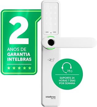 Fechadura Inteligente de Embutir com Maçaneta MFR 7000 Branca