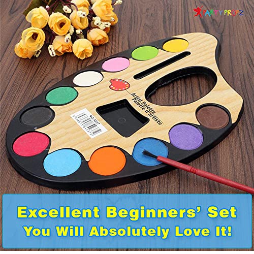 Image of Party Propz water color paint set - 10 Pcs Multicolor Watercolor with Paints Brush | return gifts for birthday party | water color paint set | water colors for kids | Return Gift for Kids Birthday