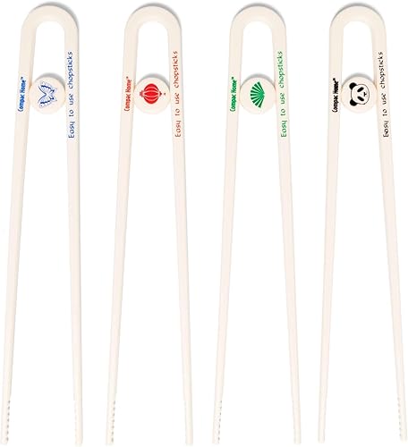 Miniatura 4 de Compac Home Palillos fáciles de usar, plástico apto para lavavajillas, ideal para todas las edades, fiestas, relleno de calcetines, 4 unidades