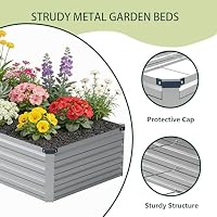 zunatu 10x2x1ft(2 Pack) Galvanized Raised Garden Bed — image 3