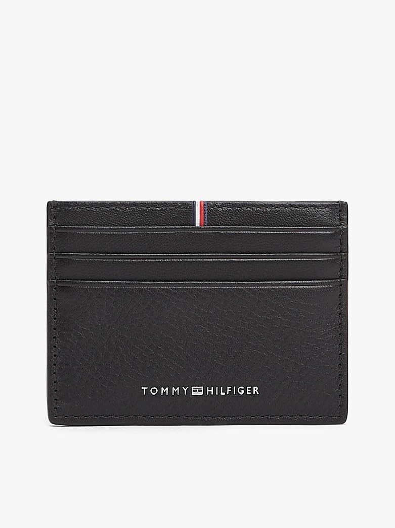 Tommy Hilfiger Th Corp Cc Holder BDS - Black One Size, Bds - Black, Taglia Unica, Streetwear
