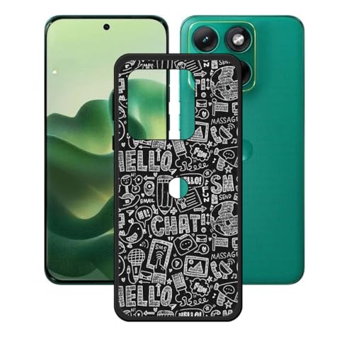 LCEHTOGYE �K�p Motorola Edge 70 Fusion+�p�P�[�X�A�K�p Motorola Edge 70 Fusion+ (6,8")�ƌ݊����̂��钴���^�u���b�N�\�t�gTPU�V���R���Q���P�[�X�ی�J�o�[- WZ8