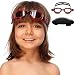 Youth & Junior Swimming Goggles - Kids Swim Goggles for Toddler & for Boys & Girls | Swim Goggles for Kids & Toddlers Age 2-8 Years Old | Kids Goggles for Swimming with Fun Car Hard Case (Black)