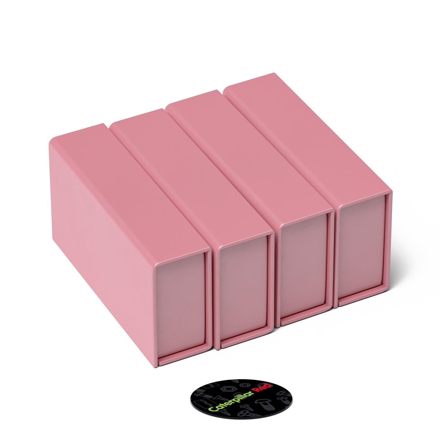 4X Magnetic USB Presentation Gift Boxes, Baby Pink, Flash Drives, Removable Drives, Wedding Presentation Gift Box - Image 4