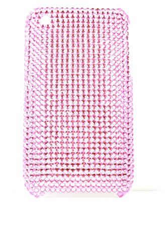 FreshFunkyFashion Elegante señoras Rosa Rhinestone Encrusted iPhone 3 G S teléfono móvil A21