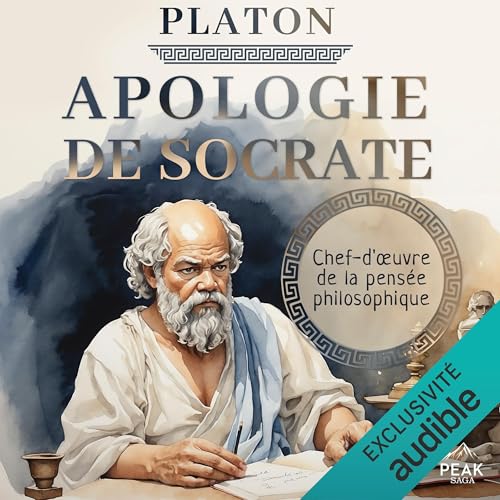 Diseño de la portada del título Apologie de Socrate