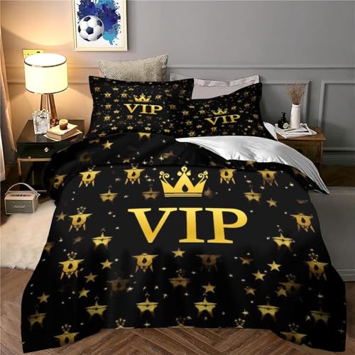 Housse de couette fermeture éclair parure de lit résistante facile à laver 3D - 6