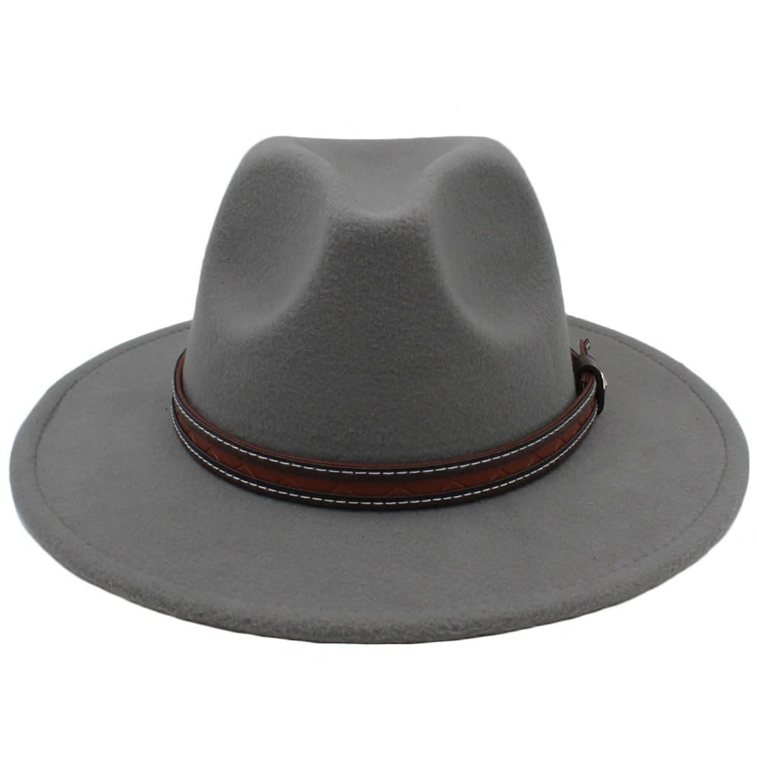 Mężczyźni kobiety wełniane kapelusze panamskie szerokie rondo czapki fedora kapelusz przeciwsłoneczny klasyczny retro impreza podróż styl uliczny