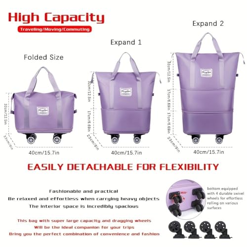 360° Spinner Wheel Duffel Bag