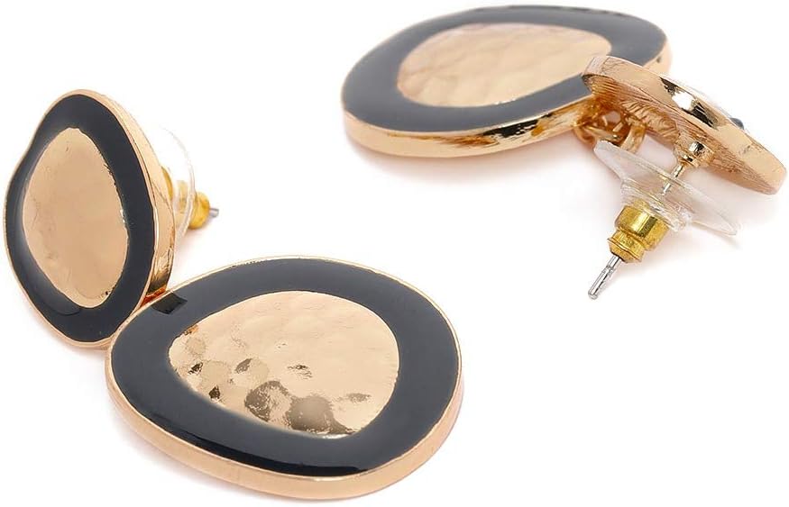 ZAVERI PEARLS Dangler Earrings for Women (Golden) (ZPFK9889)