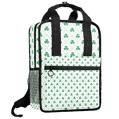 Sac à dos pour garçons trèfle vert Saint-Patrick enfant réglable