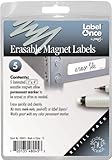 Jokari Label Once Erasable Magnetic Labels Refill Pack, 5-Count