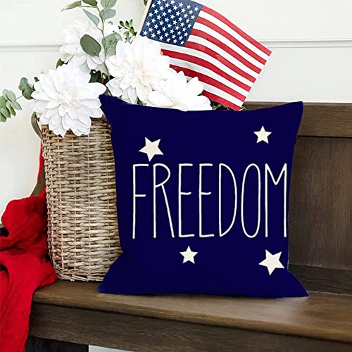 4Th Of July Decorations Pillows Decorative Throw Pillows20X20,Independence Day Pillow Cases,Fourth Of July Patriotic Pillow Covers,American Star Memorial Day Cushion Covers For Couch Sofa Set Of 2 #TOP2