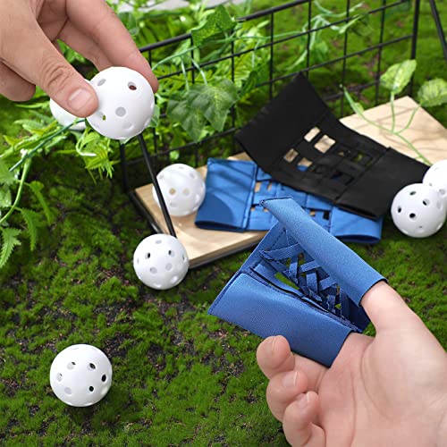 18 Pcs Baseball Training Glove Set Including 6 Pcs Training Glove For Baseball Softball And 12 Pcs Mini Balls Catcher Aids For Field Drills Hand Eye Coordination Teaching Proper Placement #TOP6