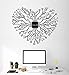 Produktbild Newest Creative Vinyl Wall Stickers Chip Heart Living Room Home Decor Decal Murals Hall Wall Tattoo Diy Waterproof Poster 69x56cm