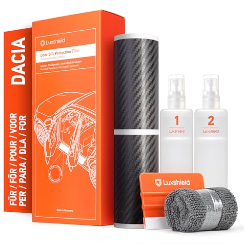 Protection seuil de porte Dacia Duster 3 Luxshield look carbone premium