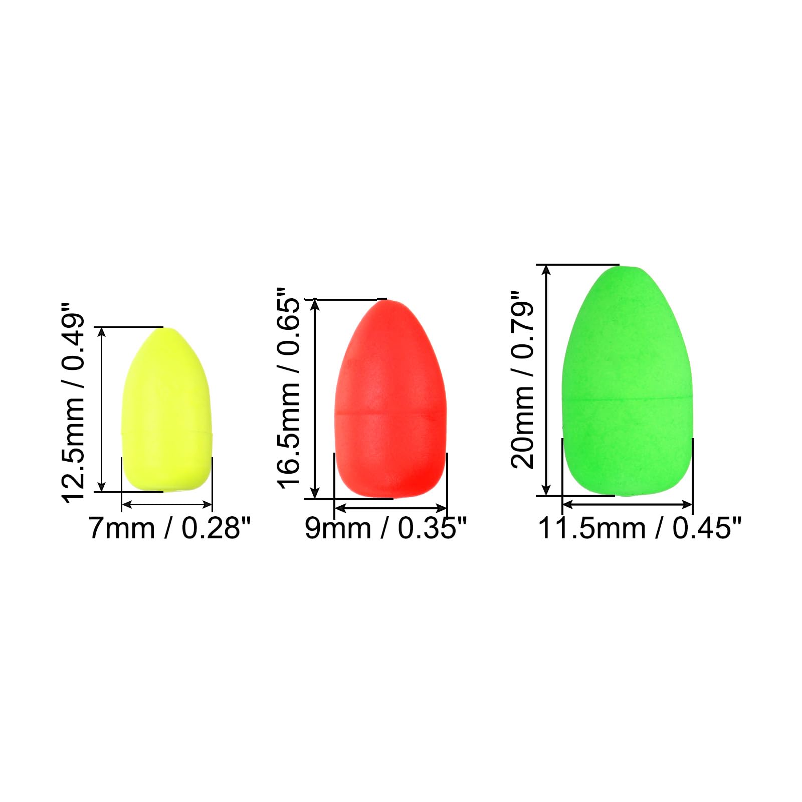 PATIKIL Fishing Foam Floats 3 Sizes - Image 2