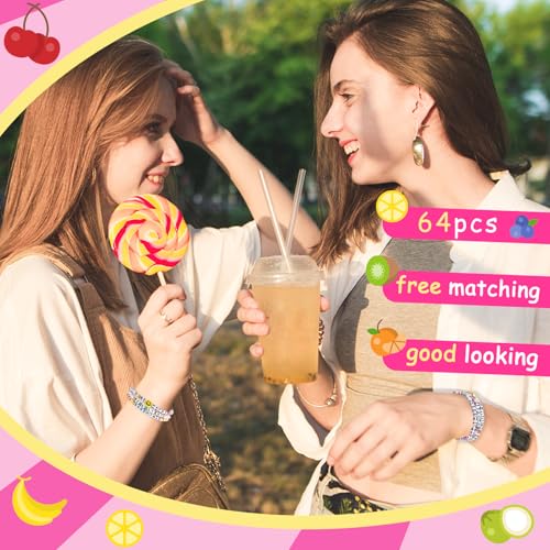 64 pcs Inspirational beaded Bracelets Bulk Adjustable Colored Motivational Bracelets Friendship Bracelets Encouragement Gifts for Women Men Home Office (beaded2)4