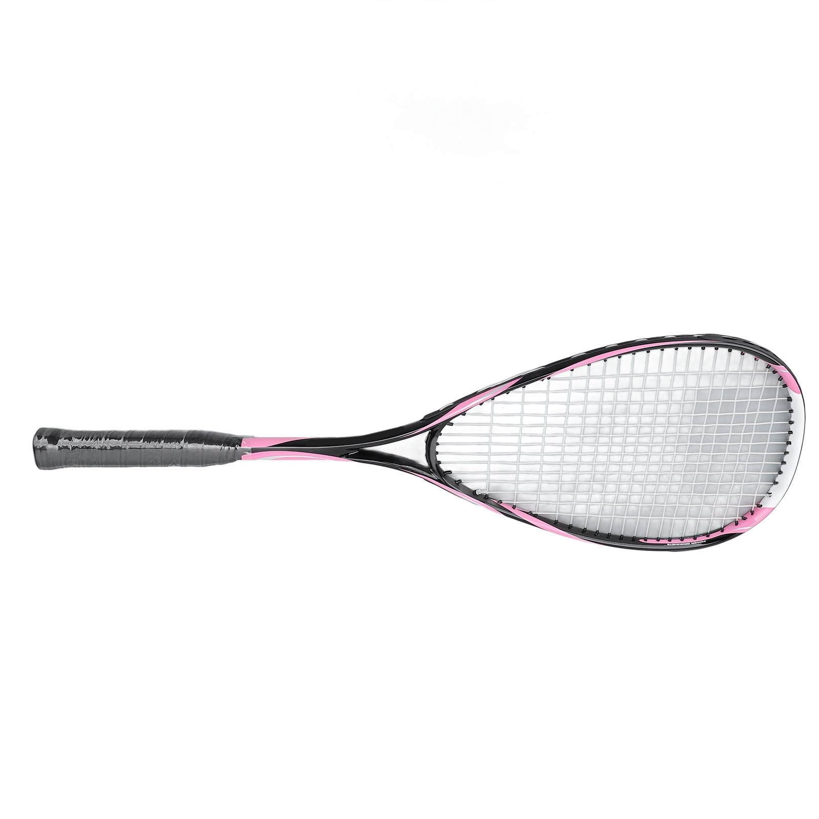 Racchetta da Squash, Kit di Racchette da Squash per Allenamento per Principianti Leggero in Carbonio Racchetta da Squash con Tracolla per Palla da Allenamento e Borsa per