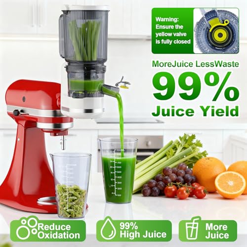 Image of COFUN Masticating Juicer Attachment for Kitchen Aid Stand Mixer