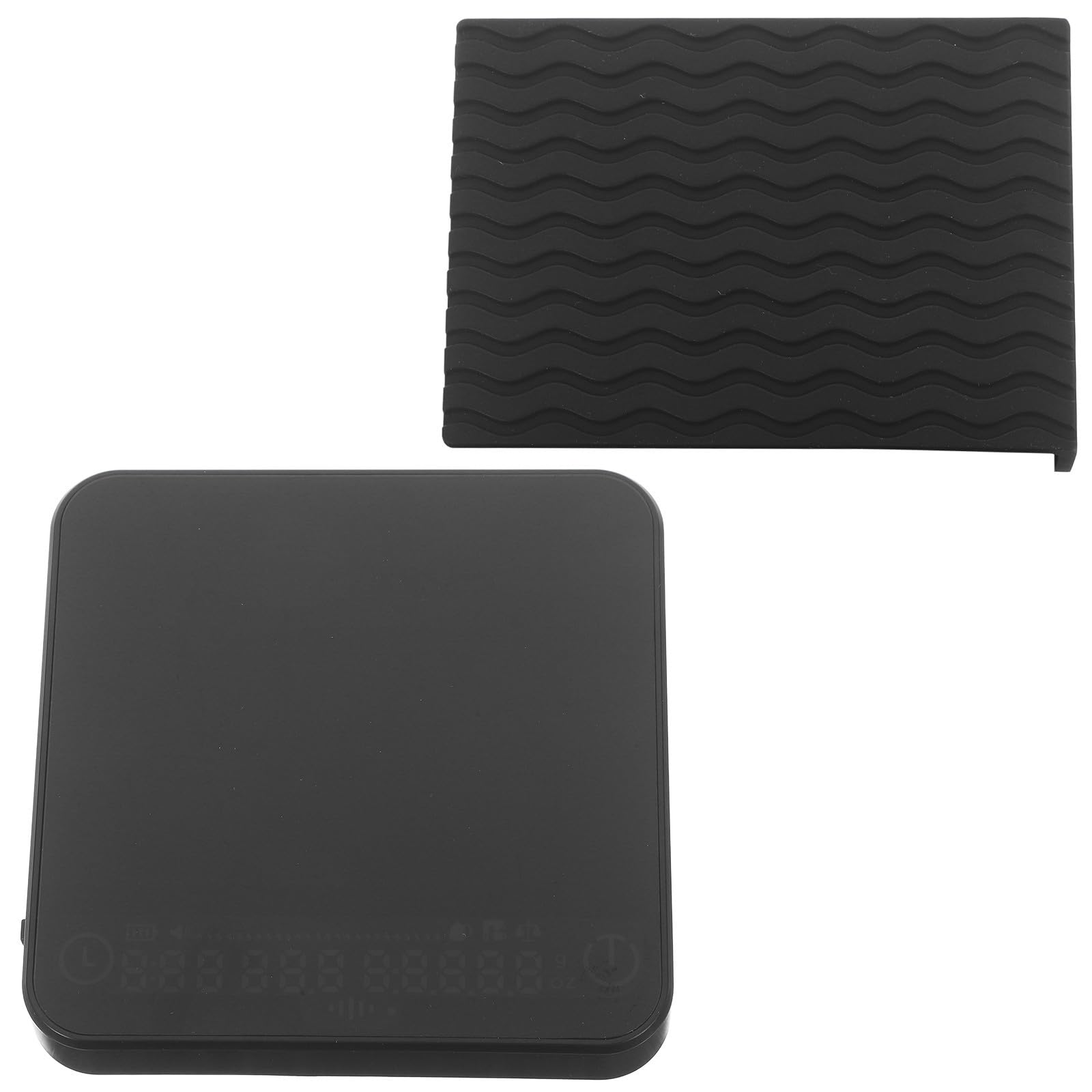 Báscula Digital Material Abs y Silicona Alta Precisión 2kg/0.1g para Café con Temporizador Portátil y Carga Usb-c Adecuado para Camping y Viaje