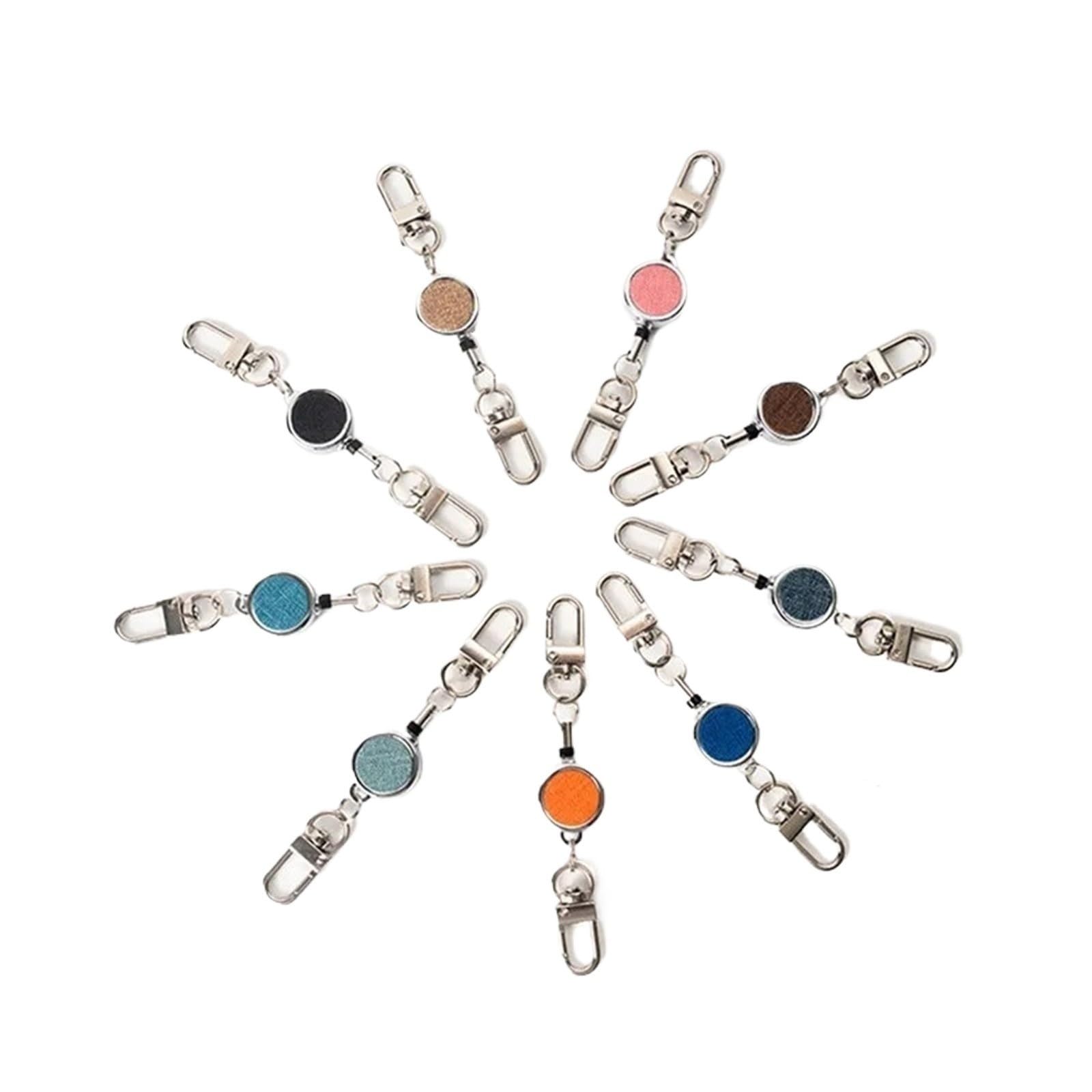 Portachiavi Retrattile Bobina for badge retrattile da 8 pezzi