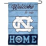 UNC Tar Heels Welcome To Our Home Double Sided Garden Yard Flag