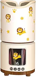 Aquecedor de mamadeira 2 em 1 com 6 ruídos brancos – 4 níveis de temperatura, display digital, compatível com vários tipos de mamadeiras, recarregável por USB, itens essenciais para viagem para bebês