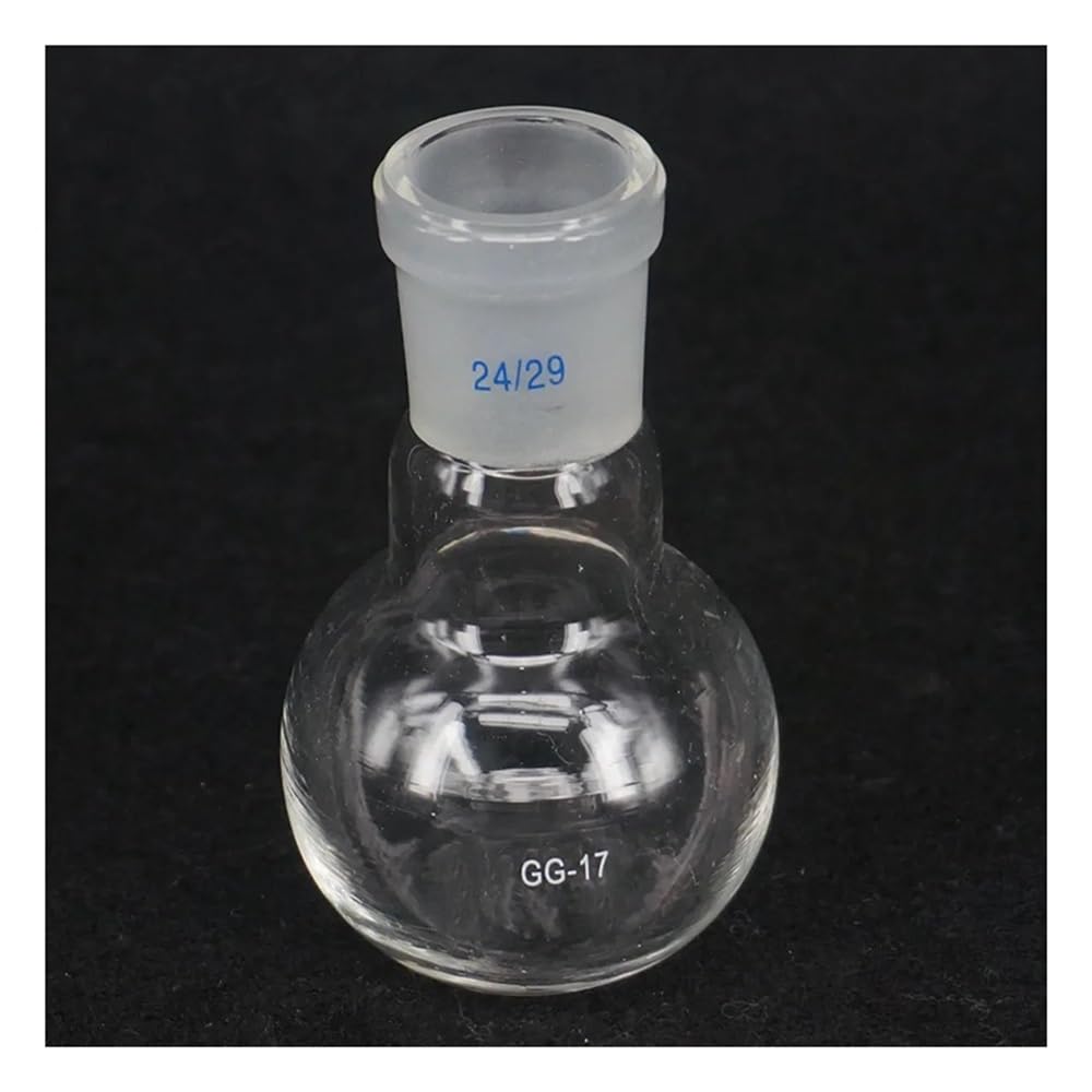 Glassware Labware 25ml 50ml Borosilicate Glass #14#19#24 Joint One Mouth Short Flat Bottom Flask For Lab(25ml Joint 14-23)