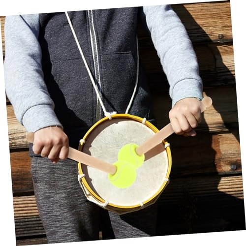 2 baquetas para batería y percusión, diseño ligero para estudiantes y bandas de marcha, color verde, material madera y fieltro miniatura 6