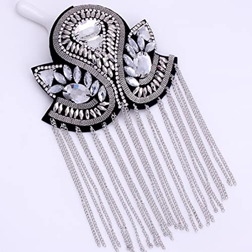 Hombreras vintage plateadas para lucir en fiestas y personalizar trajes de moda 3