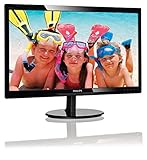 Philips 246V5LHAB 24” LED Monitor, 1920X1080 Resolution, 250cd/m2 Brightness, VGA/HDMI, Stereo Speakers