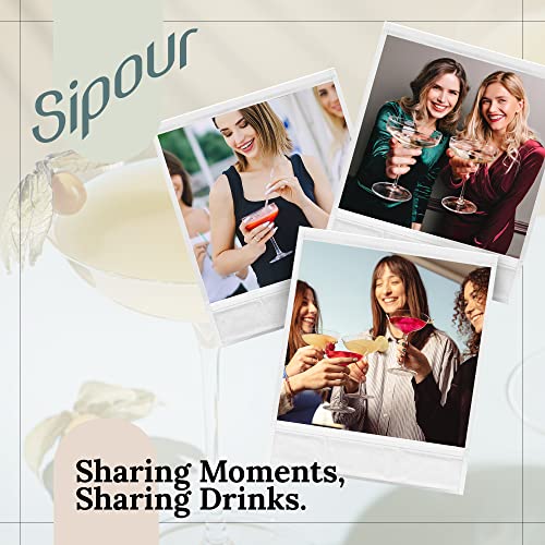 Coupe Cocktail Glasses Set Of 4 (8.1 Oz) – Elegant Coupe Champagne Glasses – Large Martini Glasses For Hosting Parties – Hand-Blown Lead-Free Crystal Cups #TOP5