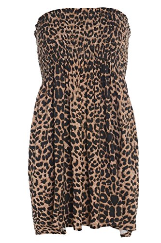 Vestido de leopardo elástico que se adapta a tu cuerpo sin oprimir