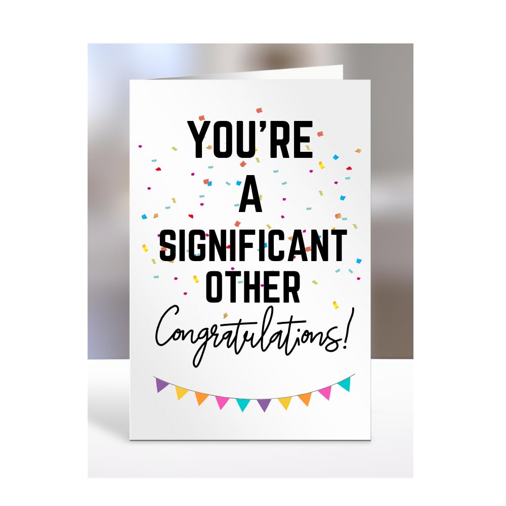 You're a Significant Other card, gifts for men, women, him, her, female, male, presents for Christmas, new, congratulations, baby, you are, A5-173_177 โ image 1