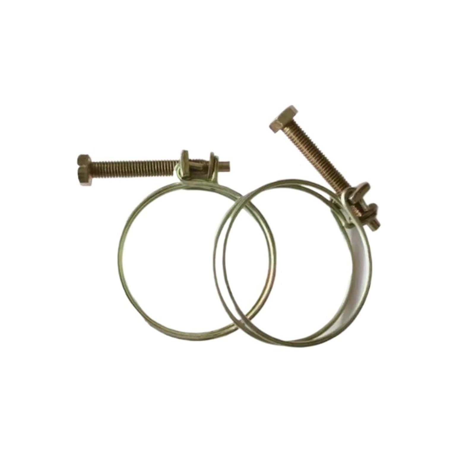Doppeldraht-Schlauchschellen, 10 Stück, verstellbare Rohrschellen, Doppeldraht-Schlauchschellen, Sanitärbefestigung, Hardware, 12 Größen (18–22 mm)