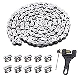 KAMIER 420 Drive Roller Chain 102 Link Breaker for CRF50F XR80R KX65 KLX110 TTR110 50cc 70cc 90cc 110cc 125cc SSR TaoTao Coolster Baja Ice Bear Kayo Pit Dirt Bike 4 Wheeler ATV Go Kart Mini Bike Parts