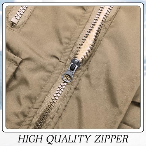 Image of Kids Winter Fleece-Lined Coats For Boys Puffer Jackets With Hood