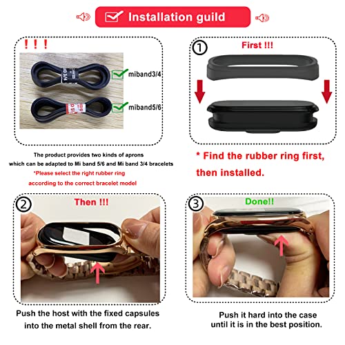 BDIG Mi band 6 Cinturino in Acciaio Inossidabile