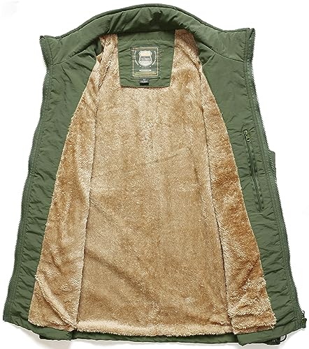 HOW'ON Men's Lightweight Fleece Lined Warm Vest Outdoor Sleeveless Jacket Multi-Pocket For Travel Hiking Golf3