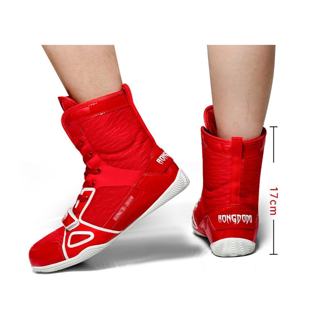 Zapatillas De Boxeo Y Lucha para Hombre, Transpirables, Entrenadores De Boxeo, Antideslizantes, para Culturismo, Lucha Y Fitness Atlético