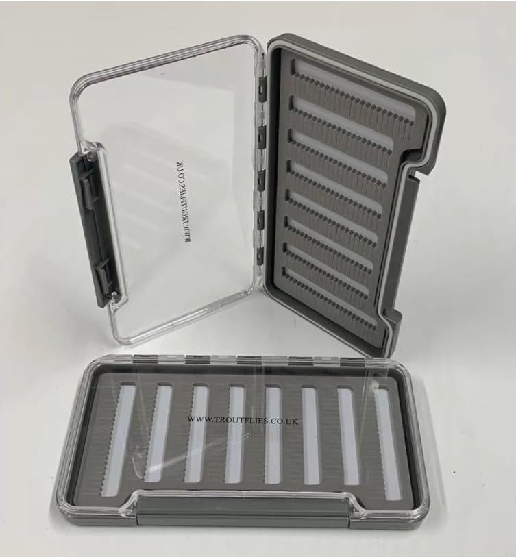 Slimline Water Tight Troutflies Fly Box, fly fishing