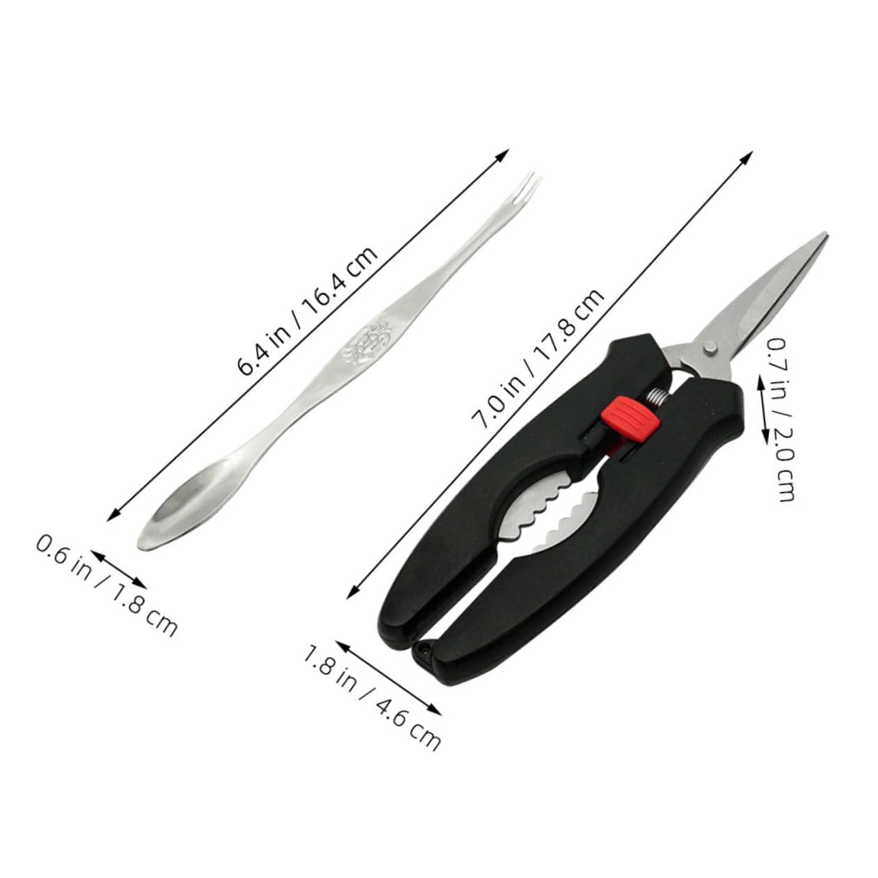 Gatuida 5sets Utensili Per Mangiare Granchio Attrezzi Metallo Per Granchio Con Pinza Forchetta e Scatola Di Conservazione Strumenti Da Cucina Pratici e Organizzati