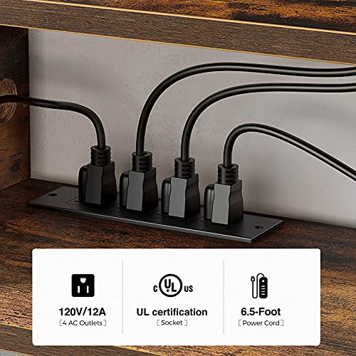 image for Rolanstar Wall Mounted Media Console with Power Outlet 51