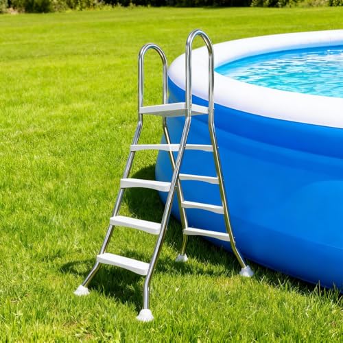 Escalera para piscina de 4 escalones en acero inoxidable miniatura 1