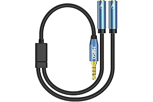 MillSO Headset Splitter for 2 People