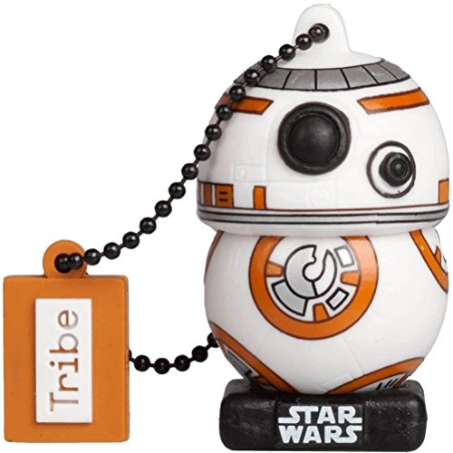 Llave USB 16 GB BB8 TLJ - Memoria Flash Drive 2.0 Original Star Wars, Tribe FD030508